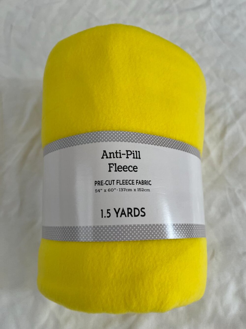 Yellow Anti-Pill Fleece fabric 1.5 Yards costume crafting sewing pajamas onesie